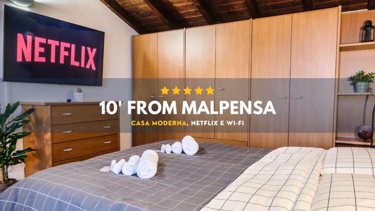 شقة 10' From Malpensa Casa Moderna, Netflix & Wi-Fi Casorate Sempione المظهر الخارجي الصورة